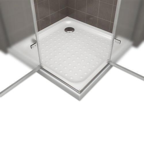 Cabine De Douche Maya H190 80x120cm Verre Opaque 2 Portes Battantes (sans Receveur)