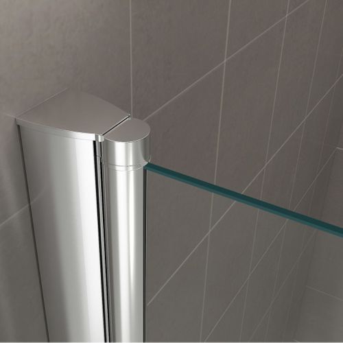 Porte De Douche H185 X L.104 à 108 Cm Verre Transparent - Gina