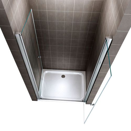 Porte De Douche H185 X L.104 à 108 Cm Verre Transparent - Gina