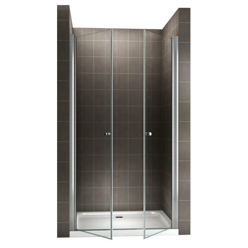 Porte De Douche H185 X L.104 à 108 Cm Verre Transparent - Gina