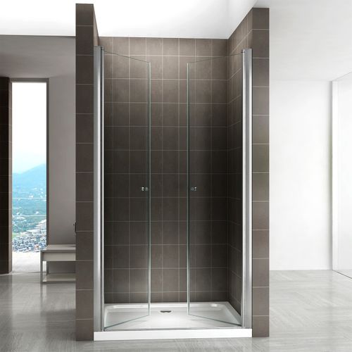 Porte De Douche H185 X L.104 à 108 Cm Verre Transparent - Gina