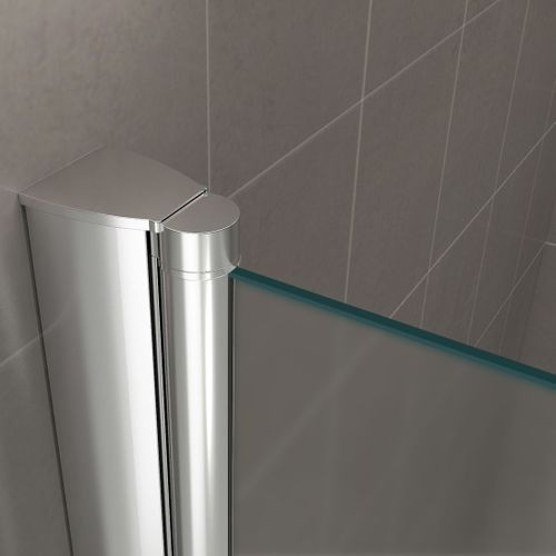 Porte De Douche H195 X L.84 à 88 Cm Verre Opaque - Gina