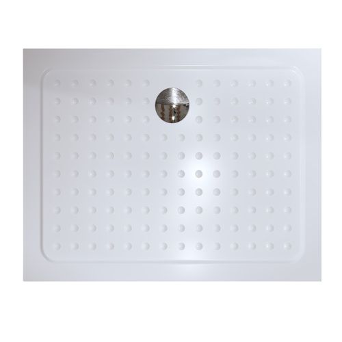 Receveur De Douche Sana 80x120 Cm Blanc + Bonde Et Siphon Inclus