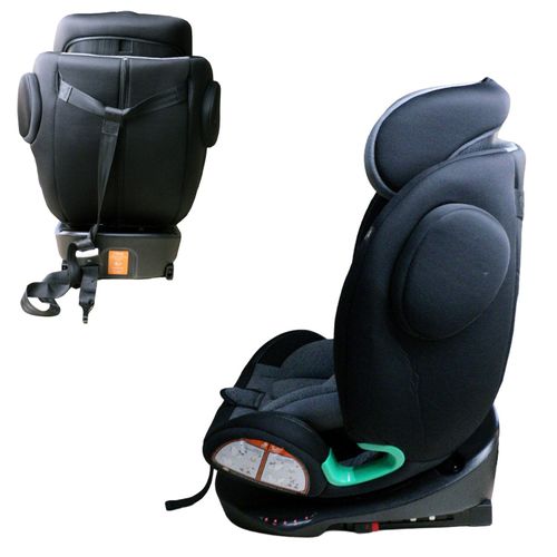 Zeli Siège-auto évolutif I-size 360° Enfants De 40 À 150 Cm 0-36 Kg Isofix Top Tether Noir + Canopy