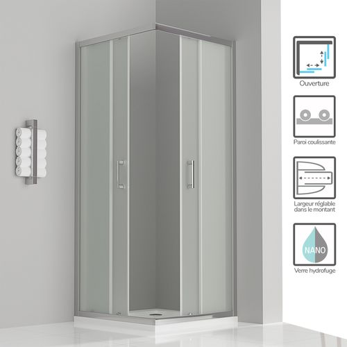 CABINE DE DOUCHE PAROI DOUCHE 120x70 H185 CM VERRE TRANSPARENT ANGULAIRE ALABAMA CABINE DE DOUCHE PAROI DOUCHE 120x70 H185 CM VERRE TRANSPARENT ANGULAIRE ALABAMA