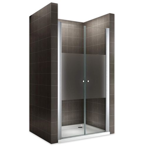 Porte De Douche H195 X L.100 à 104 Cm Verre Semi-opaque - Gina