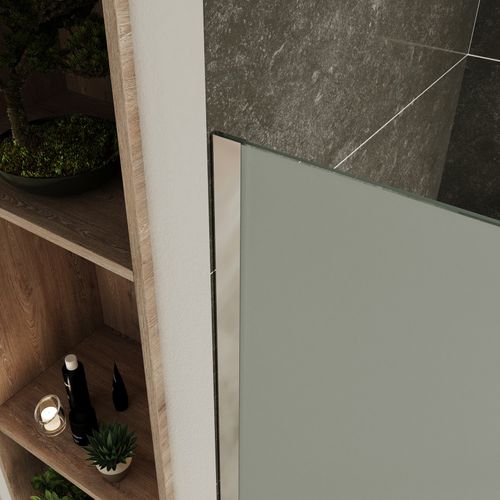 Paroi De Douche Italienne 140x200 Cm Verre Opaque 10 Mm Roma
