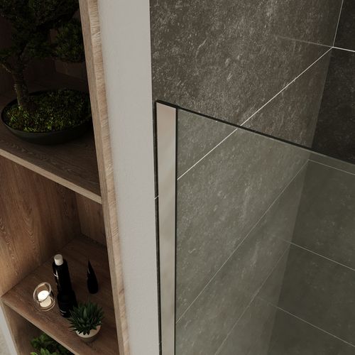 Paroi De Douche Italienne 120x200 Cm Verre Transparent 10 Mm Roma