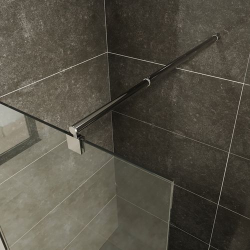 Paroi De Douche Italienne 120x200 Cm Verre Transparent 10 Mm Roma