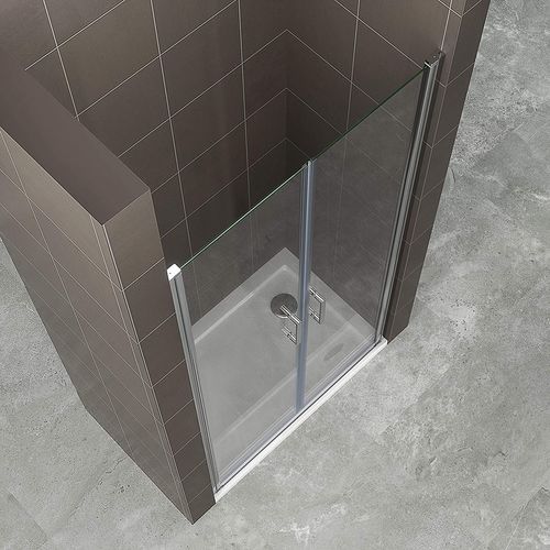 Porte De Doucheh190 Largeur 82-85 Cm Verre Transparent 6 Mm, Portes Battantes Kimi