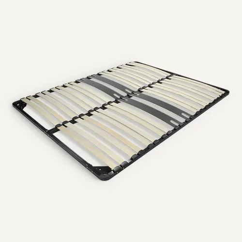 Cama Sommier Ergonomique À Lattes, Zone Lombaire Renforcée 180x200 Cm