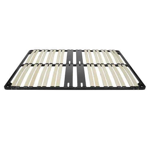 Cama Sommier Ergonomique À Lattes, Zone Lombaire Renforcée 180x200 Cm