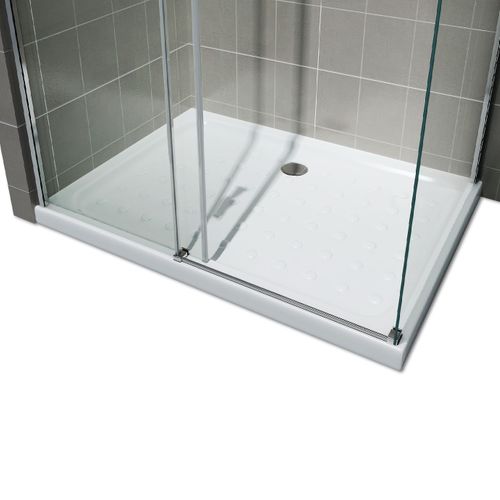 Paroi De Douche D'angle 85x160cm (porte 160) Alixa Porte Coulissante H200 Cm Verre Transparent 8 Mm