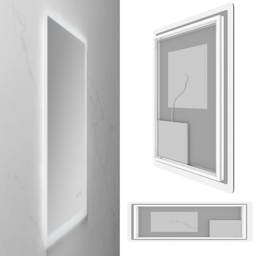 Miroir LED Mellow 60 X 180 Cm, Anti-buée + Dimmable - Miroir Salle De Bain
