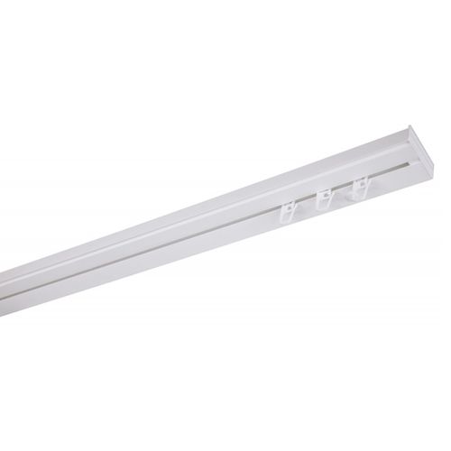 Simi Rail De Plafond Tringle En Pvc Pour Rideaux à Crochets Blanc Monorail Droit 120 Cm