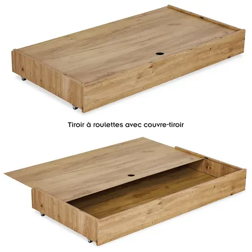 Amelia Ii Ensemble Bébé Commode à Langer Et Lit évolutif 120x60 Chêne Avec Tiroir