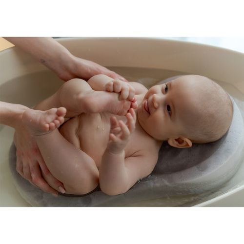 Teggi Baignoire Ergonomique Bébé Avec Thermomètre Gris + Pied
