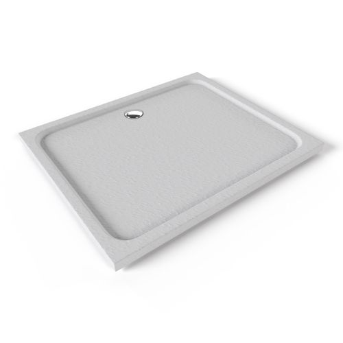 Receveur De Douche 120x80x4 Blanc Antidérapant PN24 Avec Grille En Inox Poli Et Bonde Extra-plate - Aquasani Base | Leroy Merlin