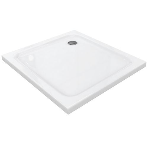 Receveur De Douche Shimmer 100 X 100 Cm Acrylique Blanc + Bonde Et Siphon Inclus