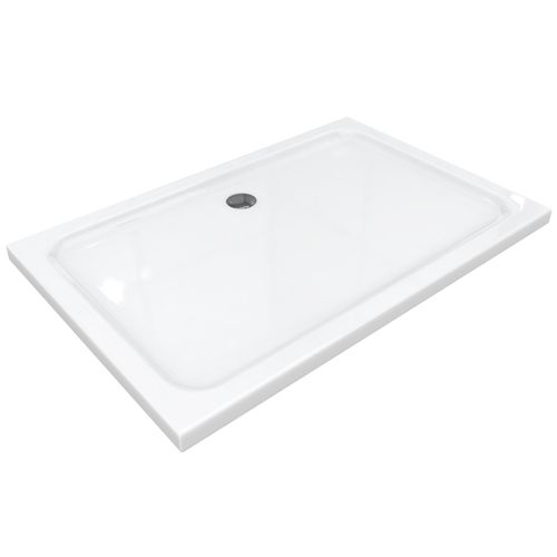 Receveur De Douche Shimmer 70 X 80 Cm Acrylique Blanc + Bonde Et Siphon Inclus