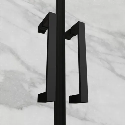 Porte De Douche H195 X L.92-95 Cm Verre Opaque - Kaya-black