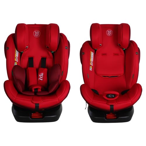 Zeli Siège-auto évolutif I-size 360° Enfants 40-150 Cm 0-36 Kg Isofix Top Tether Rouge + Canopy