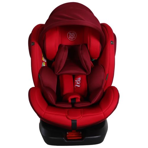 Zeli Siège-auto évolutif I-size 360° Enfants 40-150 Cm 0-36 Kg Isofix Top Tether Rouge + Canopy