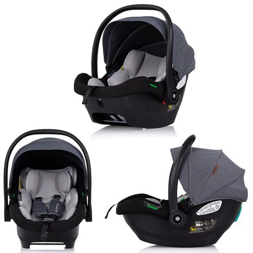 Duo Smart Poussette Jumeaux L 79 Cm Gris + 2 Cosy I-size Gris