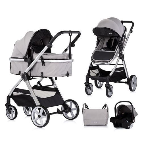 Vista Poussette Nacelle + Assise 22kg Gris + 1 Cosy I-size