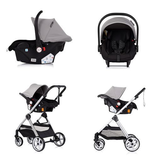 Vista Poussette Nacelle + Assise 22kg Gris + 1 Cosy I-size