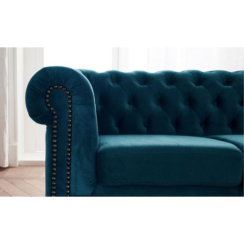 William - Canapé Chesterfield - 3 Places - En Velours