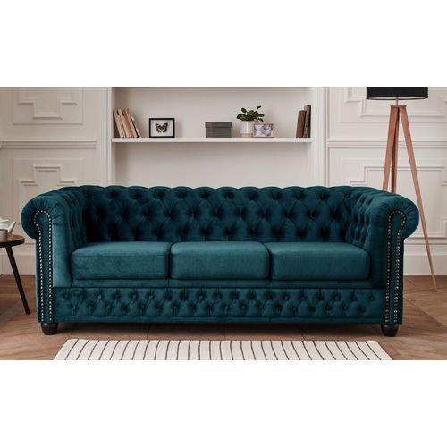 William - Canapé Chesterfield - 3 Places - En Velours
