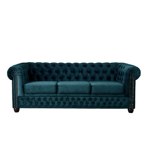 William - Canapé Chesterfield - 3 Places - En Velours
