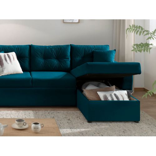 Astoria - Canapé D'angle Réversible - Convertible Avec Coffre - Style Contemporain- 4 Places