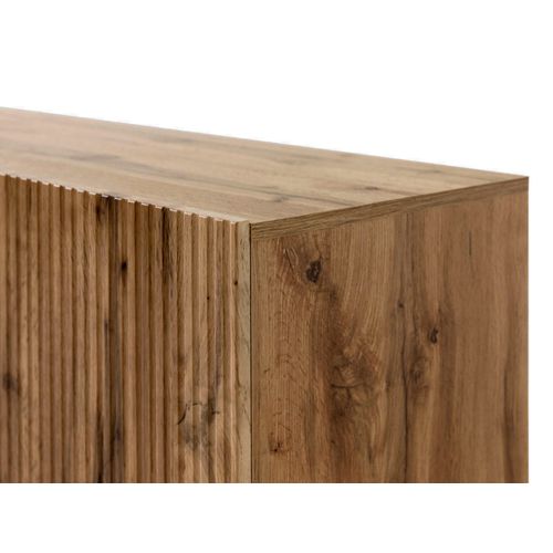 Come - Meuble TV - Effet Bois - 4 Portes - 200 Cm