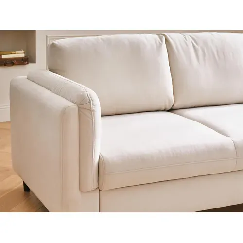 Canapé  Convertible 3 Places Brooke En Velours Beige