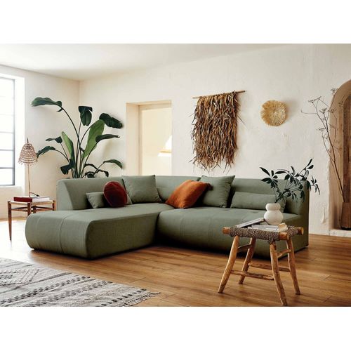 Onyx - Canapé Modulable D'angle Gauche 5 Places - En Tissu