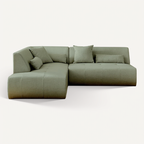Onyx - Canapé Modulable D'angle Gauche 5 Places - En Tissu
