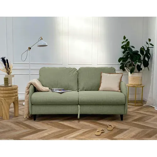 Canapé  Convertible 3 Places Cosmos En Tissu Vert Sauge