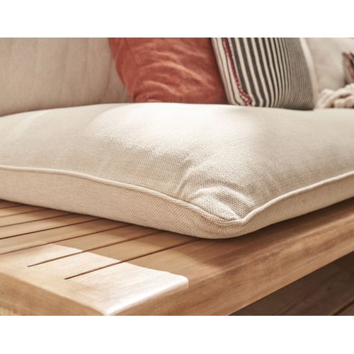 Papeete - Salon Bas De Jardin 4 Places + Table - En Bois D'acacia Fsc  100%