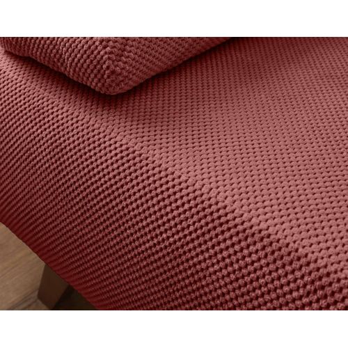 Canapé  Convertible 3 Places Cristal En Velours Texturé Rose