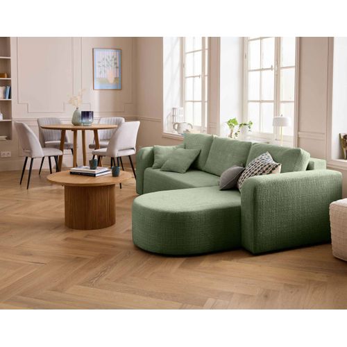 Miro - Canapé D'angle Réversible - 4 Places - Convertible Avec Coffre - En Velours Texturé