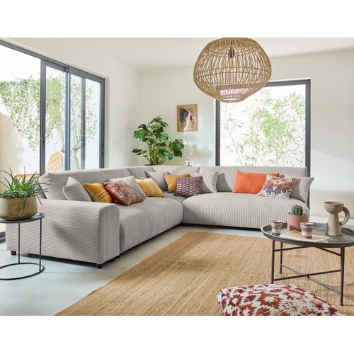 Garance - Canapé Modulable D'angle Droit - 6 Places - En Velours Côtelé