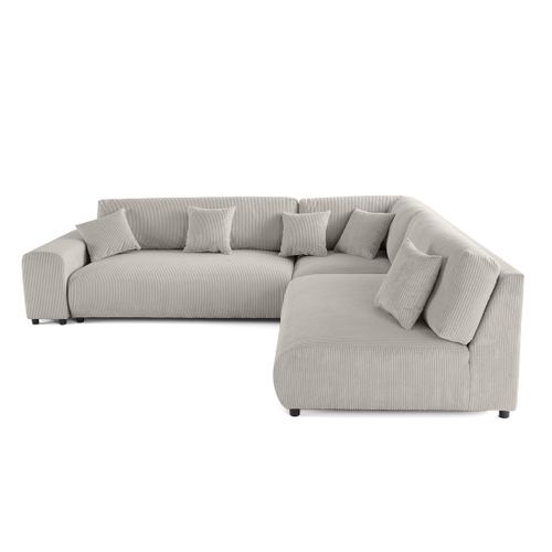 Garance - Canapé Modulable D'angle Droit - 6 Places - En Velours Côtelé