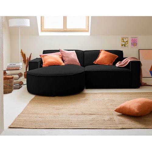 Spiaggia - Canapé D'angle Gauche - 4 Places - En Velours Côtelé