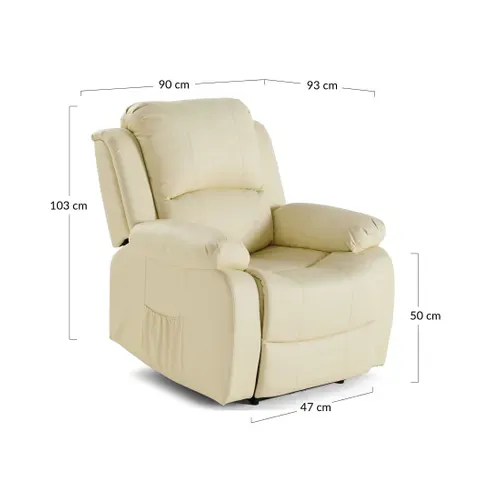 Armand - Fauteuil Relax électrique En Simili Noir