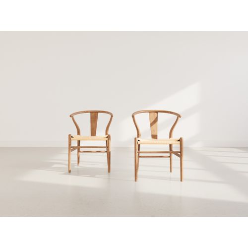 Lot De 2 Chaises En Bois Scandinave Bois