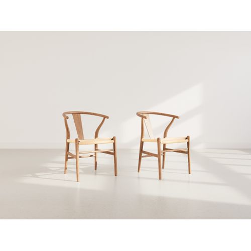 Lot De 2 Chaises En Bois Scandinave Bois