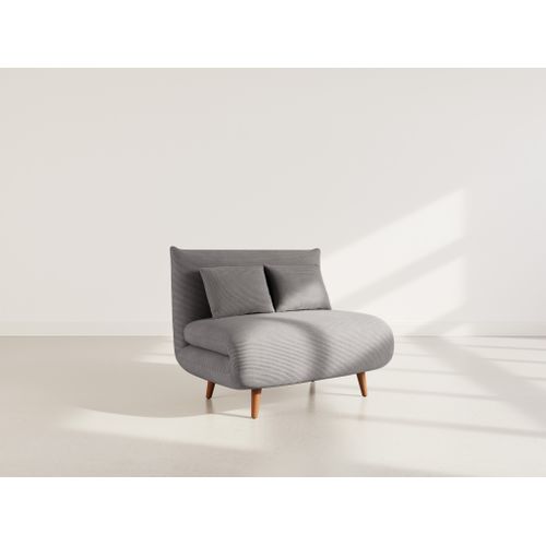 Lumi - Banquette Convertible Clic-clac 1 Place En Velours Côtelé