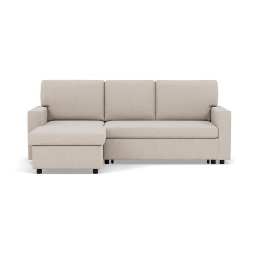 Meiya - Canapé D'angle Réversible 4 Places Convertible Avec Coffre En Tissu